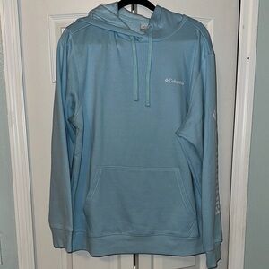 Columbia Men's Light Blue Pullover Hoodie Sweatshirt